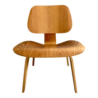 Contemporary Eames Molded Plywood Chair (LCW) For Sale