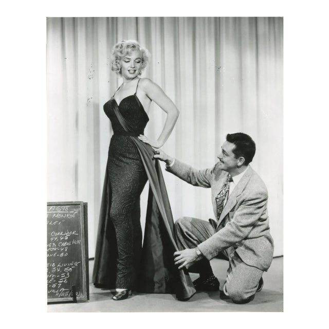 Marilyn Monroe & William Travilla Photograph, 1950s For Sale