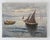 Vintage Italian Fishing Boats at Sunrise Painting For Sale - Image 4 of 5