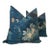 Dedar Schwarzwald in Bleu Nuit Double-Sided 20" Down Filled Pillows - a Pair For Sale