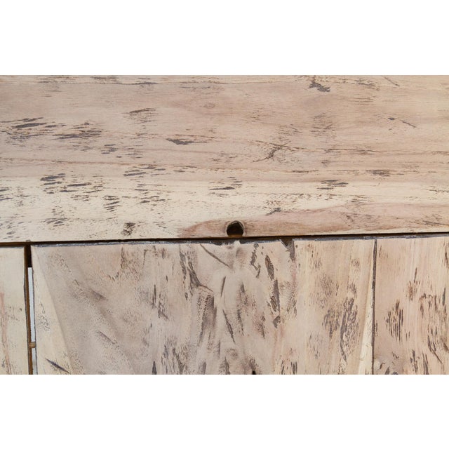 Bleached Teak Coastal Rustic Coffee Table For Sale - Image 14 of 18