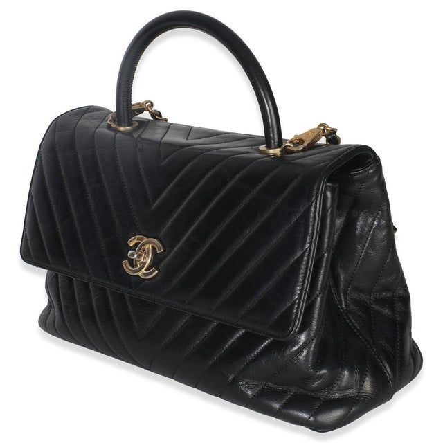 Intrinsically Chanel, the medium Coco top handle bag was named after the maison's founder. Introduced in 2015, the bag...