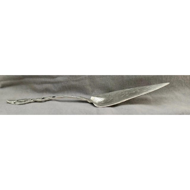 1960s Mid century Sterling Dessert Server, Strawberry motif For Sale In New York - Image 6 of 6