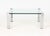 Italian Chrome and Glass Top Coffee Table For Sale - Image 4 of 7