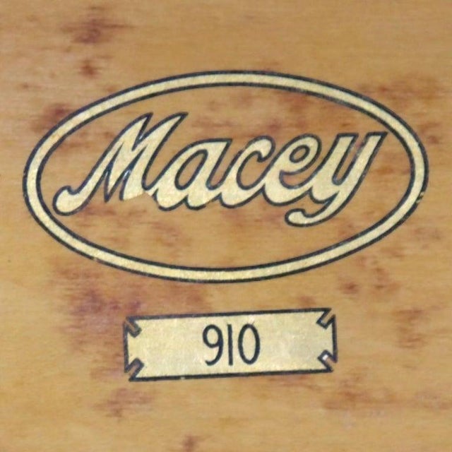An antique Macey Arts & Crafts barrister bookcase, crafted from rich mahogany, featuring a three-stack design with...