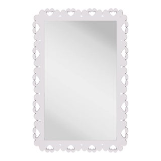 Fleur Home Garden District Satsuma Rectangle Mirror in Lite Lavender, 36x48 For Sale