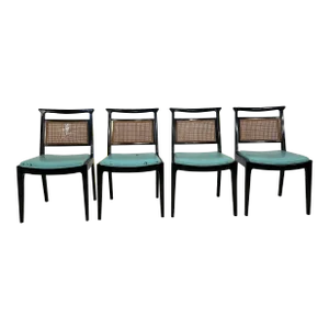 Set of 4 John Stuart Caned Back Dining Chair