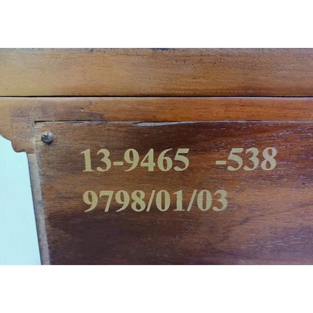 1990s Ethan Allen Legacy French Country Bombay Server Console Dresser Paint Decorated For Sale - Image 10 of 12