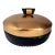 1940s Mid Century Modern Retro Starburst Green and Brass Divided Candy Dish For Sale