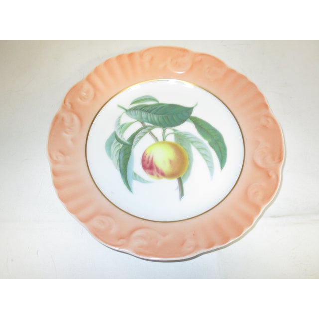 Art Nouveau Mottahedeh Summer Fruit Salid Plates, Pair For Sale - Image 3 of 6