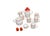 A stunning and rare 10-piece ceramic breakfast or coffee service in the "Katja" pattern, designed by Anja Jaatinen-...