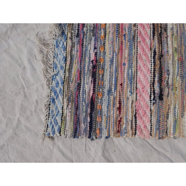 Swedish Vintage Hand Woven Rag Rug 2′4″ × 8′5″ Chairish