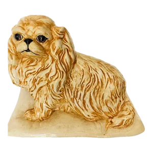 Vintage Pekingese Dog Life Size on a Pillow Hollywood Regency Style
