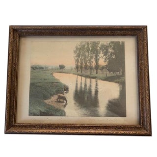 Early 20th Century Mary's Little Lamb Photograph By Wallace Nutting For Sale