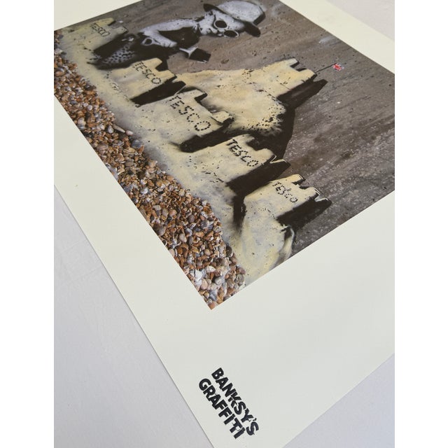 Banksy's Graffiti "Tesco Sandcastles" Limited Edition Lithographic Print For Sale - Image 10 of 10