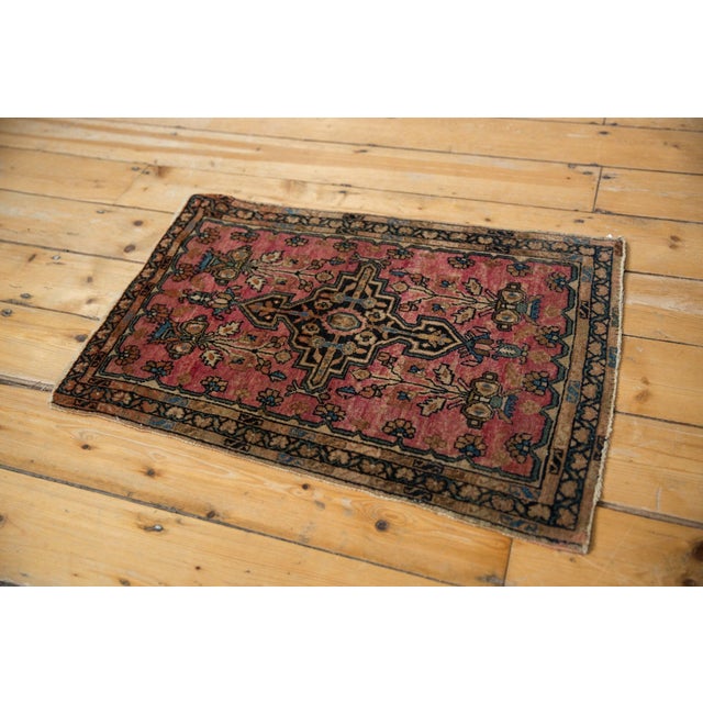 Traditional Vintage Farahan Sarouk Square Rug Mat - 1'10" x 2'5" For Sale - Image 3 of 9