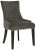 19''H Dining Chair With Silver Nailheads in Graphite & Espresso - a Pair For Sale - Image 4 of 8