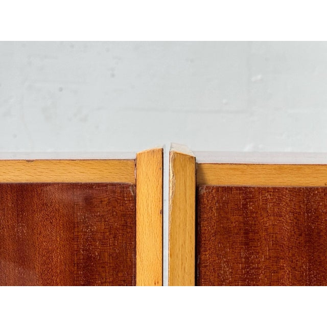 Mid-Century Modern Bedside Table with Drop-Down Door, 1950s For Sale - Image 12 of 17
