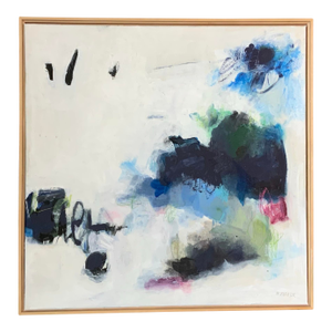 'Second Wind' Modern Abstract Painting Framed