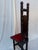 Red Antique Victorian Jacobean Revival High-Back Bobbin Turned Chair With Crimson Velvet For Sale - Image 8 of 13