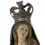 French Painted Wood, Silver and Sapphire Crowned Madonna Figure For Sale - Image 12 of 12