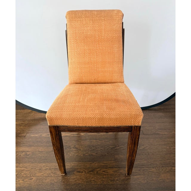 Mid-Century Modern Set of 4 Vintage Woven Leather Rosewood Dining Chairs For Sale - Image 3 of 9