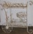 Vintage Shabby Chic French Wire Tea Cart For Sale - Image 12 of 12