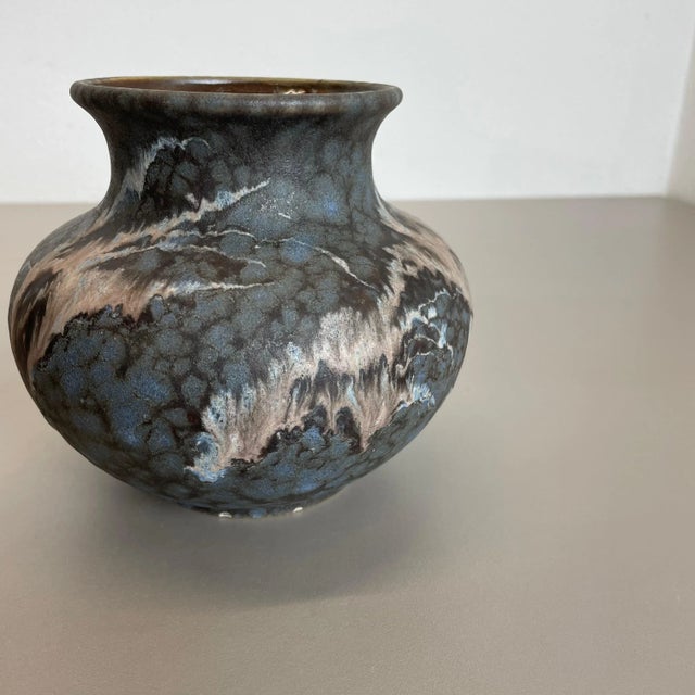 Gray Fat Lava Abstract Pottery Vases by Ruscha, Germany, 1960s, Set of 2 For Sale - Image 8 of 18