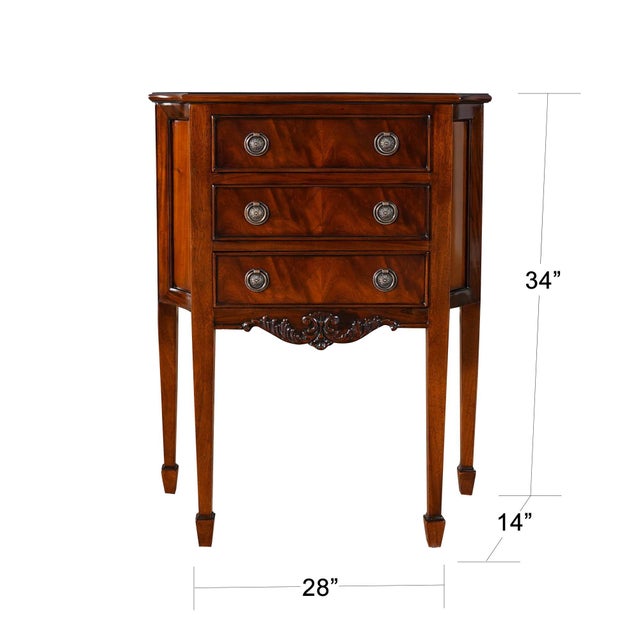 From Niagara Furniture this Mahogany Hepplewhite Commode is great for use as a side table or entry way piece. The three...