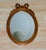 Vintage Italian Florentine Gilded Oval Mirror Ribbon Bow Accent Italy For Sale - Image 10 of 13