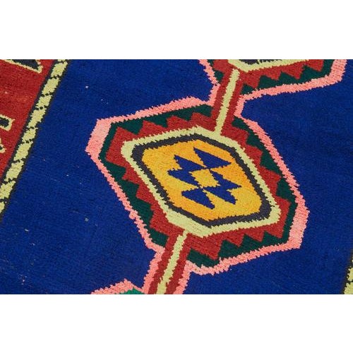 Multicolor Bohemian Runner Rug For Sale - Image 5 of 7