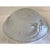 Beautiful glass three hole light fixture cover with floral and starburst design! Does not include fixture