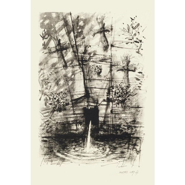 Fountain - Original Etching by Michel Ciry - 1964 1964 For Sale - Image 3 of 3