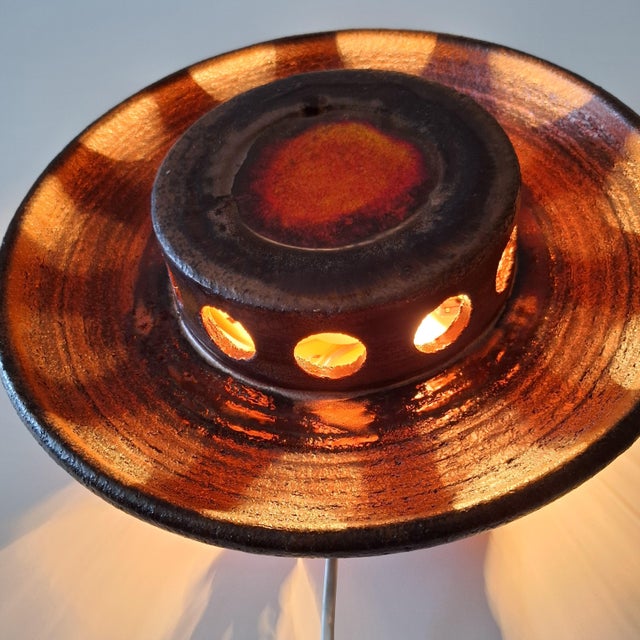 Scandinavian Ceramic Wall Lamp, Sweden, 1960s For Sale - Image 4 of 18