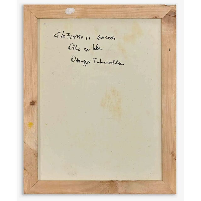 Giorgio Lo Fermo, Hommage to Futurballa, Original Oil on Canvas, 2022 For Sale - Image 3 of 4
