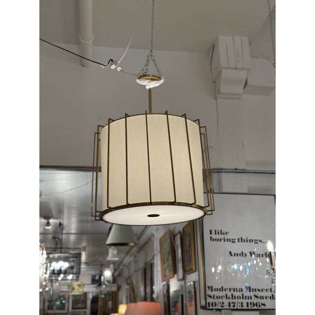 Barbara Barry for Visual Comfort & Co. Carousel Drum Lantern Pendant For Sale - Image 15 of 15