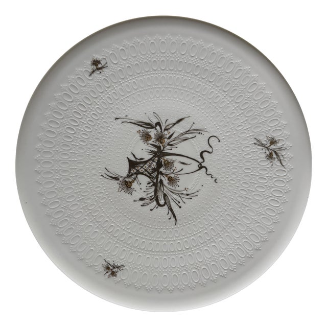 Romanze in Moll Cake Plate by Björn Wiinblad for Rosenthal, 1975 For Sale