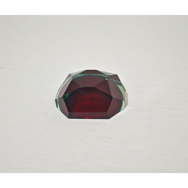 Mid-Century Modern Murano Glass Ashtray attributed to Flavio Poli for Seguso Vetri Darte, Italy, 1960s For Sale - Image 10 of 11