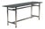 Console Table with Black Glass Top, 1980s For Sale