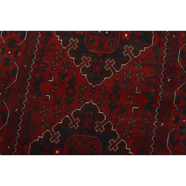 Textile Turkmen Runner 2’8” X 15’7” Red Wool Tribal Hand-Knotted Oriental Rug For Sale - Image 7 of 13
