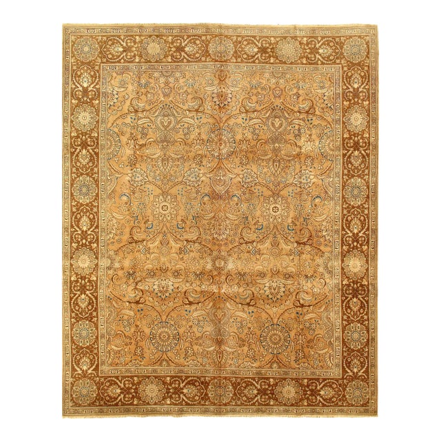 1920s Beige Antique Persian Tabriz For Sale
