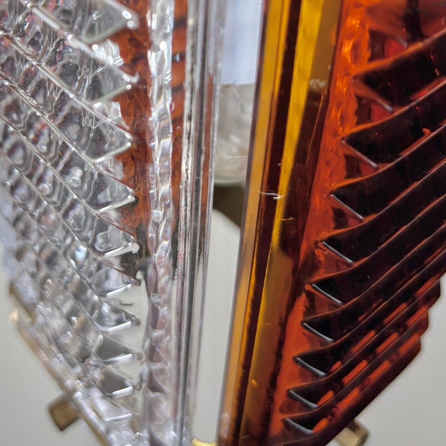 Scandinavian Pendant Lamps in Glass and Brass by Wiktor Berndt for Flygsfors, Sweden, 1960s, Set of 2 For Sale - Image 12 of 13