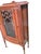Antique Edwardian Oak Display Cabinet With Decorative Wood Scrollwork Glass Door For Sale - Image 4 of 6