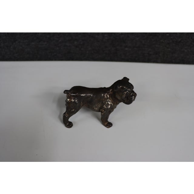 Sterling Silver Bulldog Figurine For Sale - Image 4 of 15