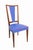 Mid-Century French Blue Red Border Dining Chairs in Teak and Skai, 1960, Set of 6 For Sale - Image 10 of 14