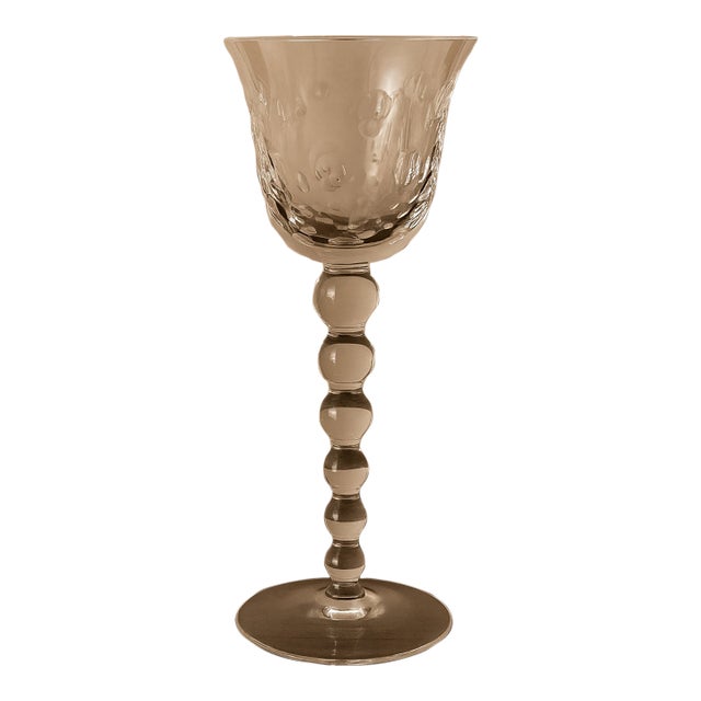 1990s St. Louis Crystal Water Glass — Bubbles Collection For Sale