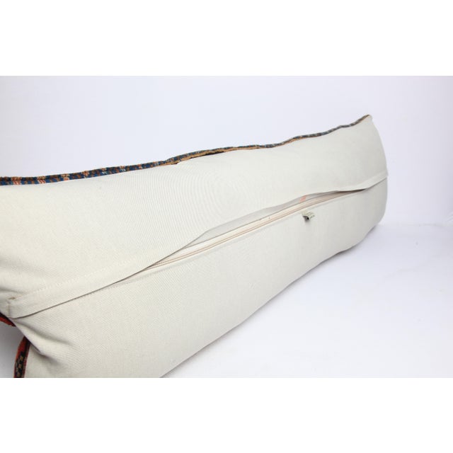 Decorative Vintage Tribal Turkoman Rug Pillow Cover -15'' X 47'' For Sale - Image 10 of 10