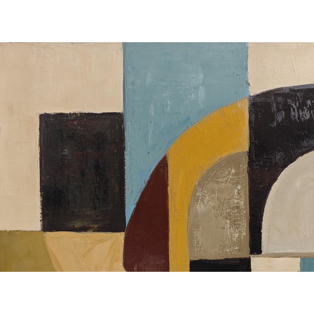 Paint Zone De Rencontre, Geometric Abstract, Framed by Sophie Dumont For Sale - Image 7 of 8