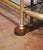 Metal Early 20th C. French Wrought Iron and Brass Baker’s Rack With Glass Shelves For Sale - Image 7 of 13