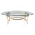 Vintage Labarge Regency Brass and Glass Cocktail Table For Sale